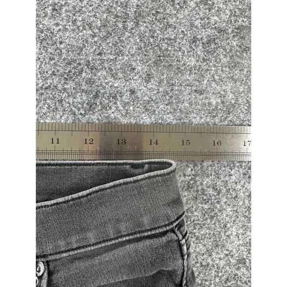 Ann Taylor LOFT Gray Black Wash Denim Mid-Rise Skinny Jeans Women's - Picture 6 of 10